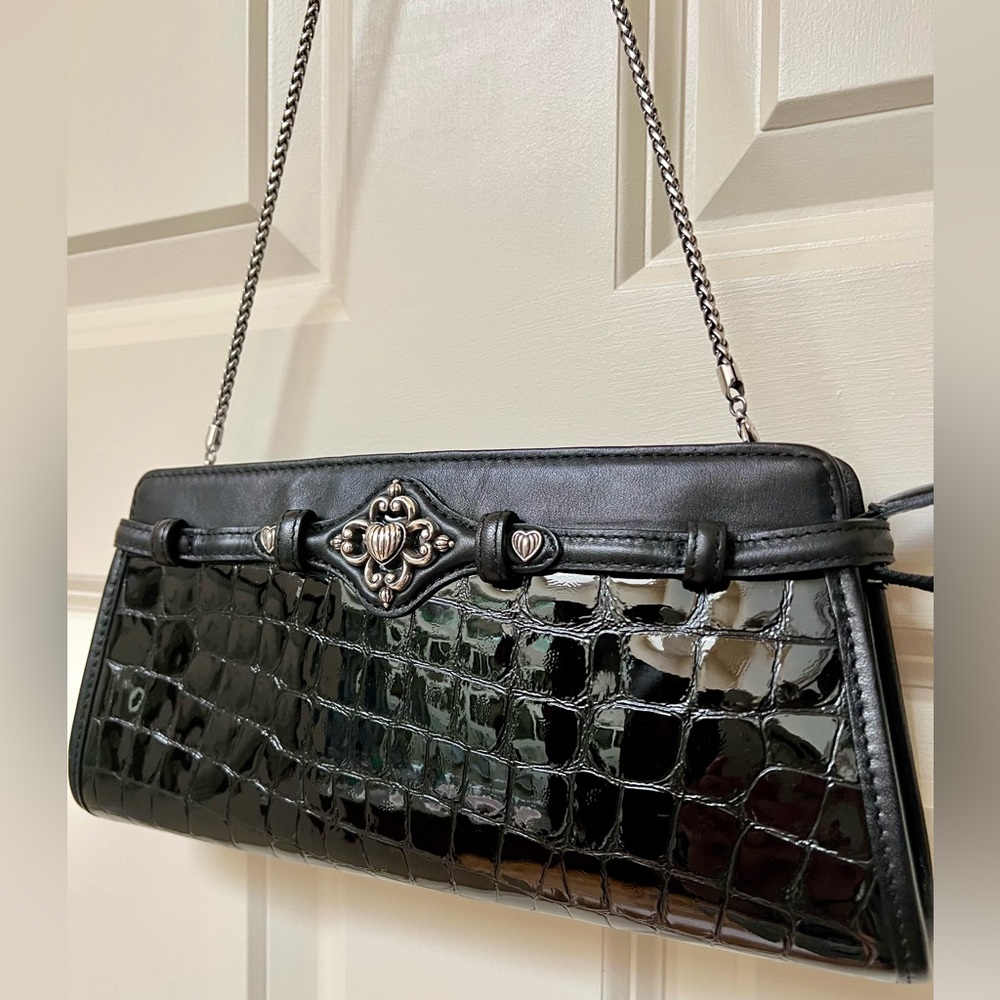Brighton black patent clutch - Picture 2 of 16